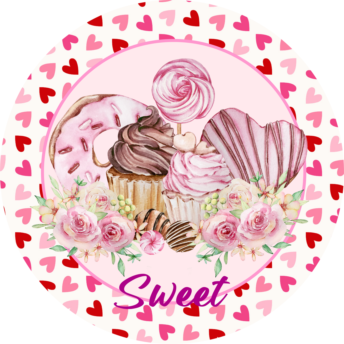 Valentine's Day Sweets Metal / Vinyl Sign - Made in USA