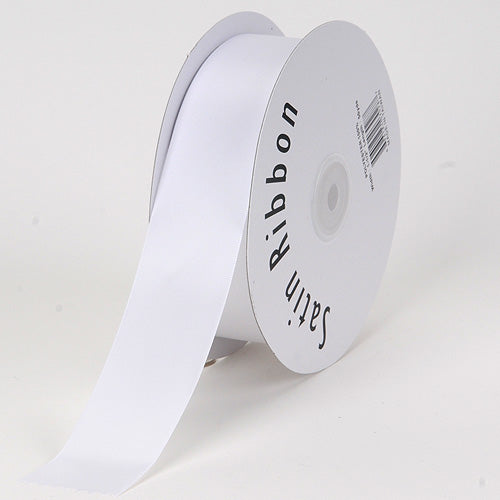 Satin Ribbon Single Face White ( Width: 3/8 inch  Length: 100 Yards ) -  BBCrafts - Wholesale Ribbon, Tulle Fabrics, Wedding Supplies, Tablecloths &  Floral Mesh at Best Prices