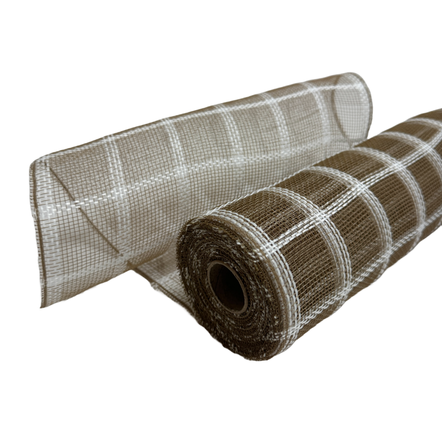 Natural/White Deco Mesh - ( 10 Inch x 10 Yards )