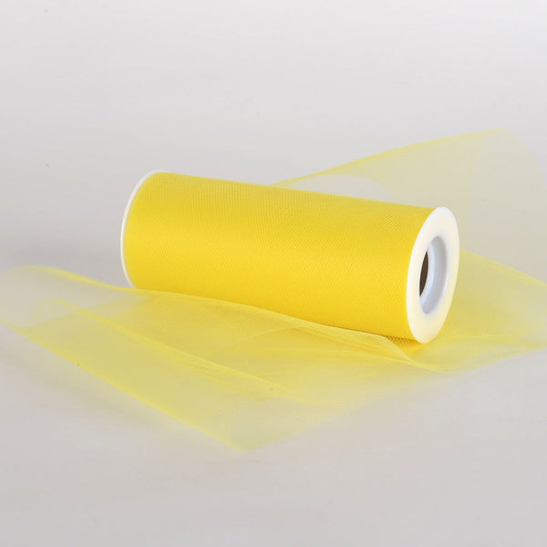 Yellow - Premium Tulle Fabric ( 6 Inch | 25 Yards ) BBCrafts.com