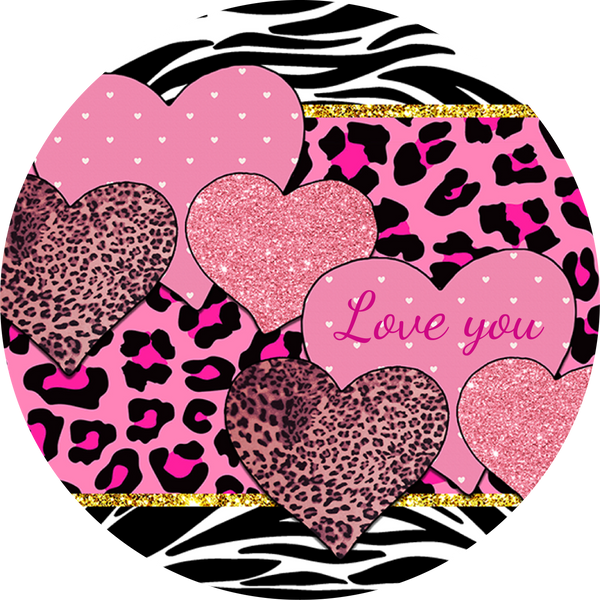 Valentine's Day Metal Sign: Love You - Made In USA