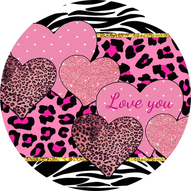 Valentine's Day Metal Sign: Love You - Made In USA