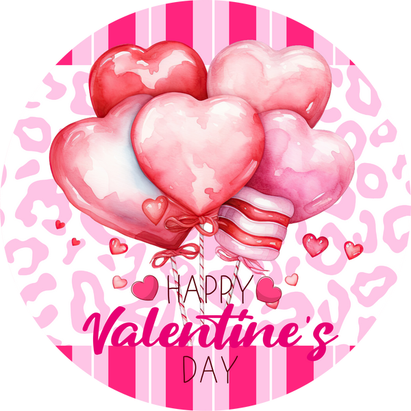 Happy Valentine's Day Metal Sign: Heart Candy - Made In USA