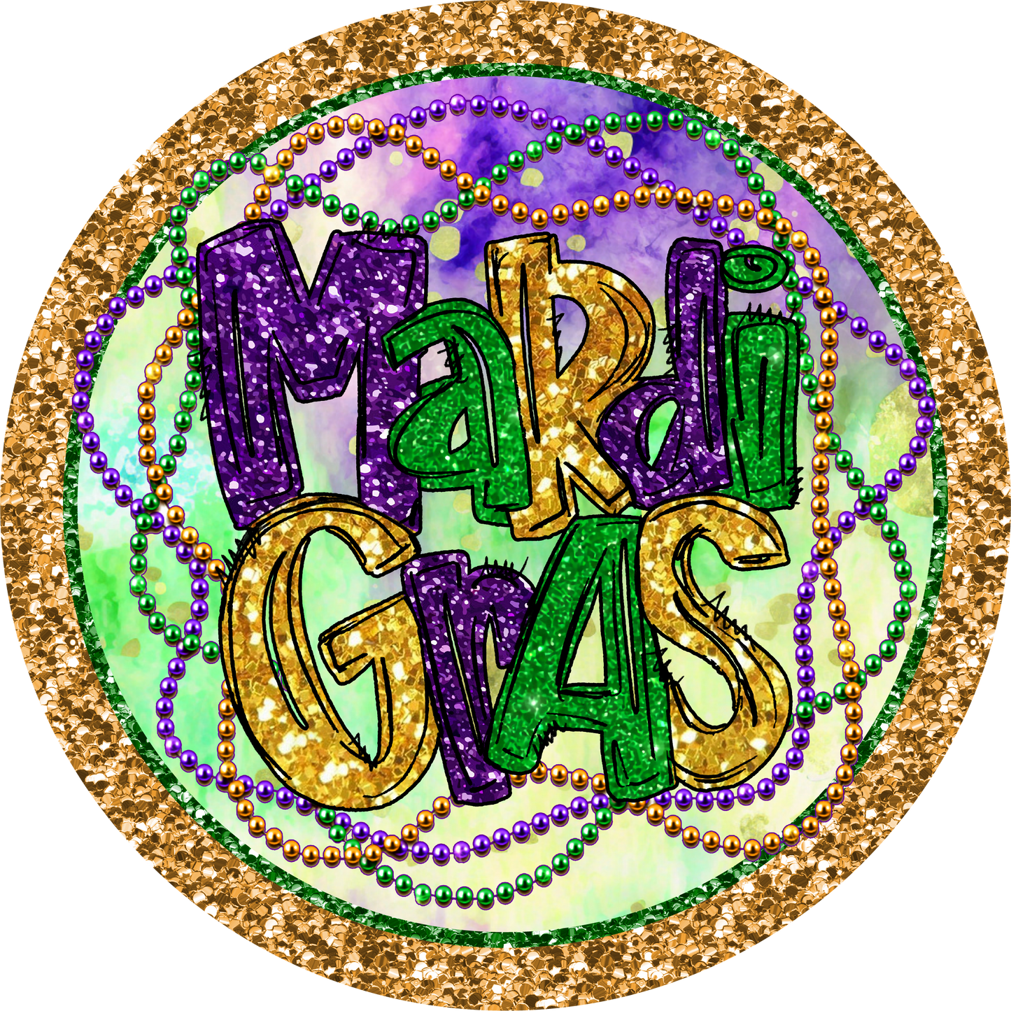 Mardi Gras Metal / Vinyl Sign - Made in USA
