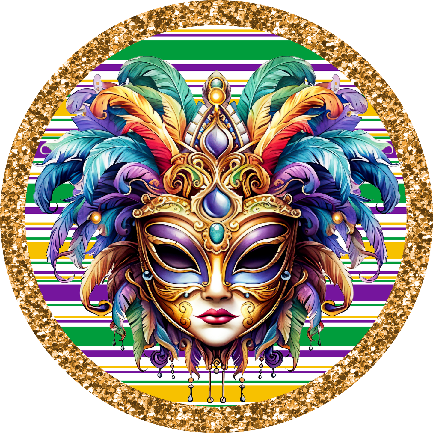 Mardi Gras Carnival Queen Metal / Vinyl Sign - Made in USA