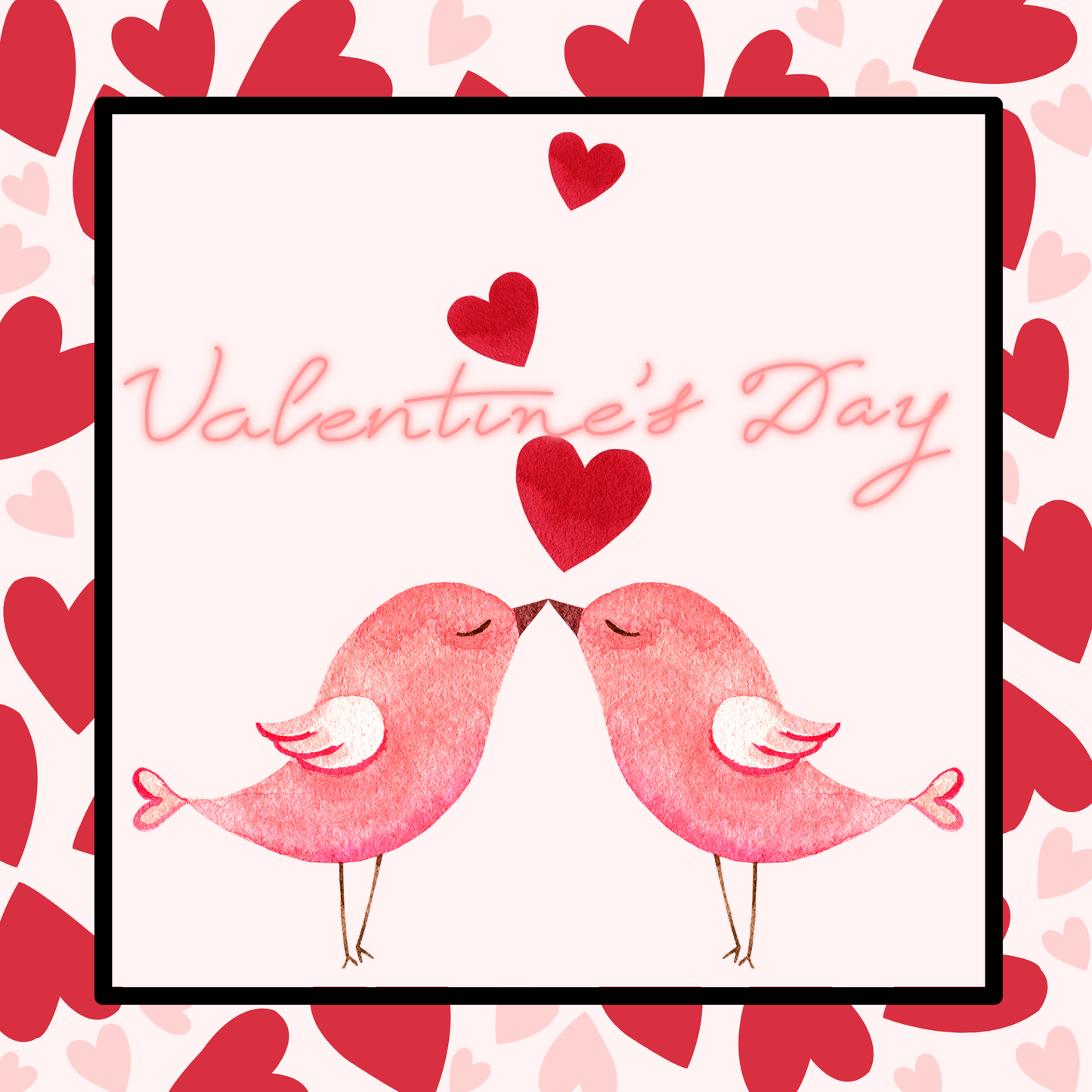 Valentine's Day Love Birds Metal Sign - Made in USA