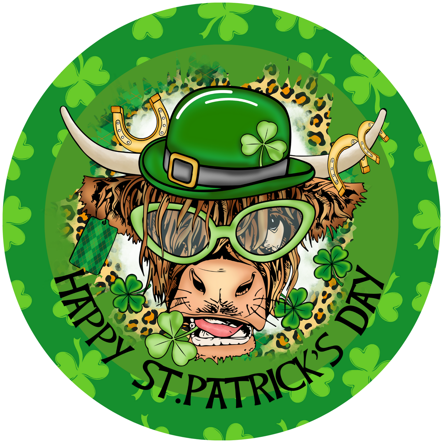 Happy Saint Patrick Day Metal / Vinyl Sign - Made in USA