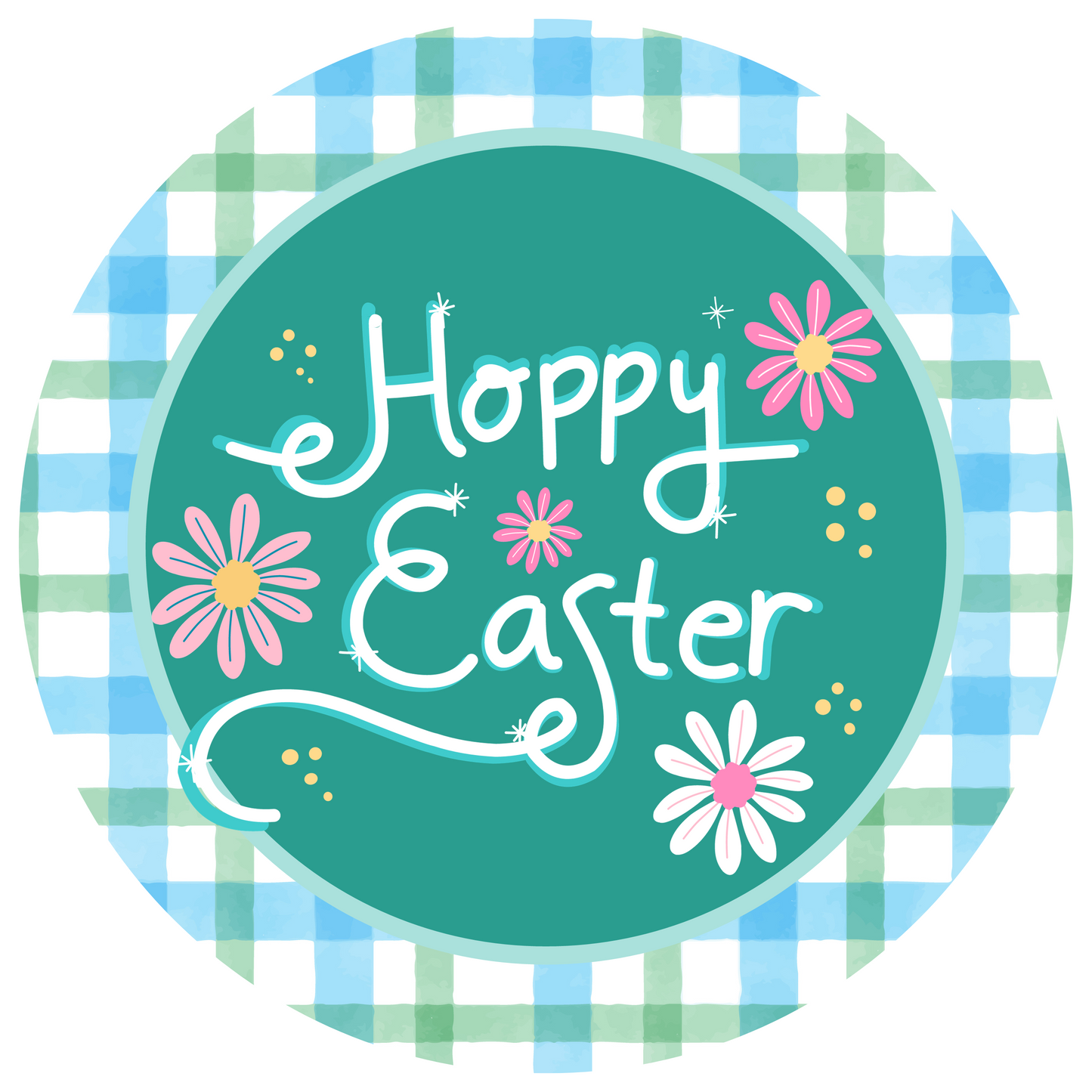 Spring & Easter Happy Easter Metal / Vinyl Sign - Made in USA