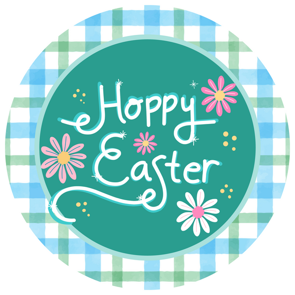Spring & Easter Metal Sign: Happy Easter - Made In USA