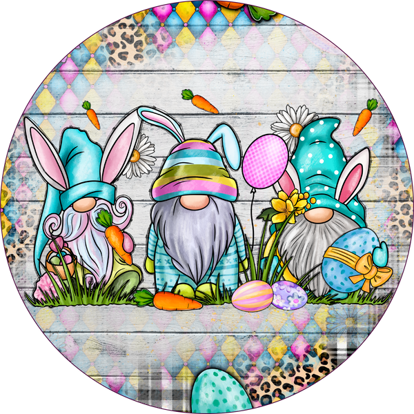 Spring & Easter Metal Sign: Gnome - Made In USA