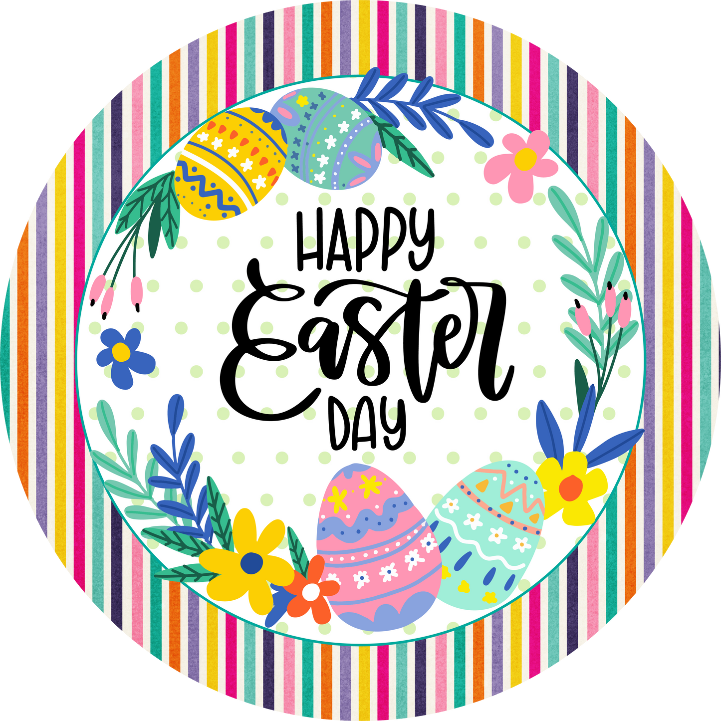 Happy Easter Metal / Vinyl Sign - Made in USA