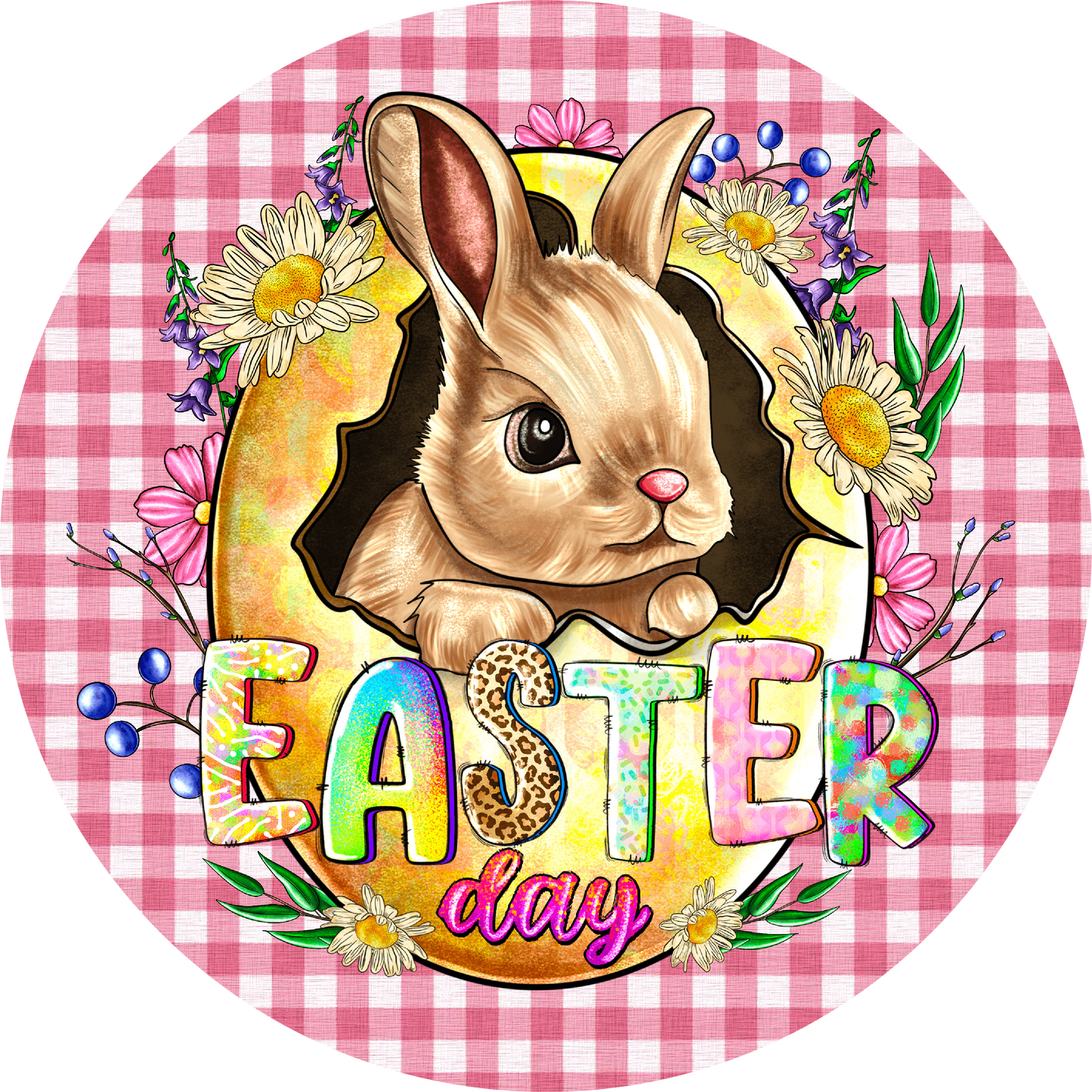 Easter Bunny Day Metal / Vinyl Sign - Made in USA