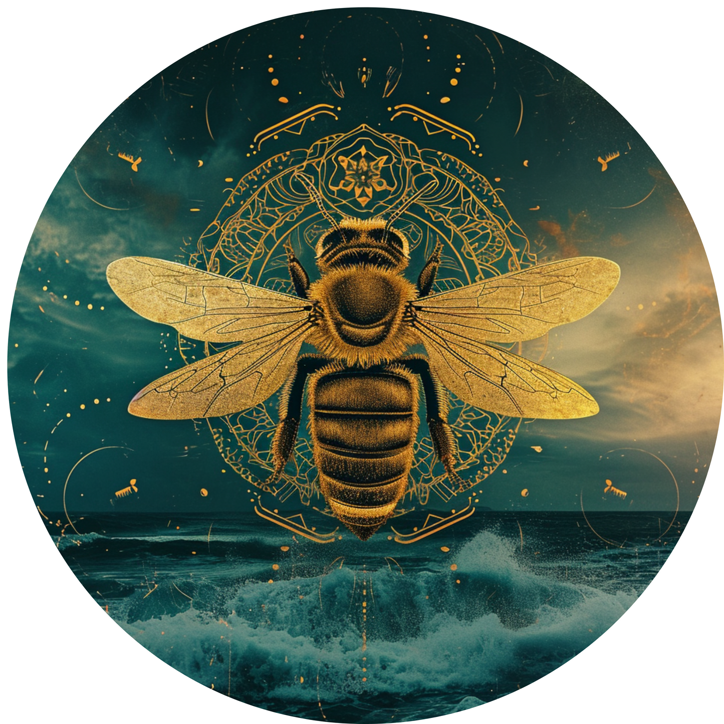 Honey Bees Metal / Vinyl Sign - Made in USA