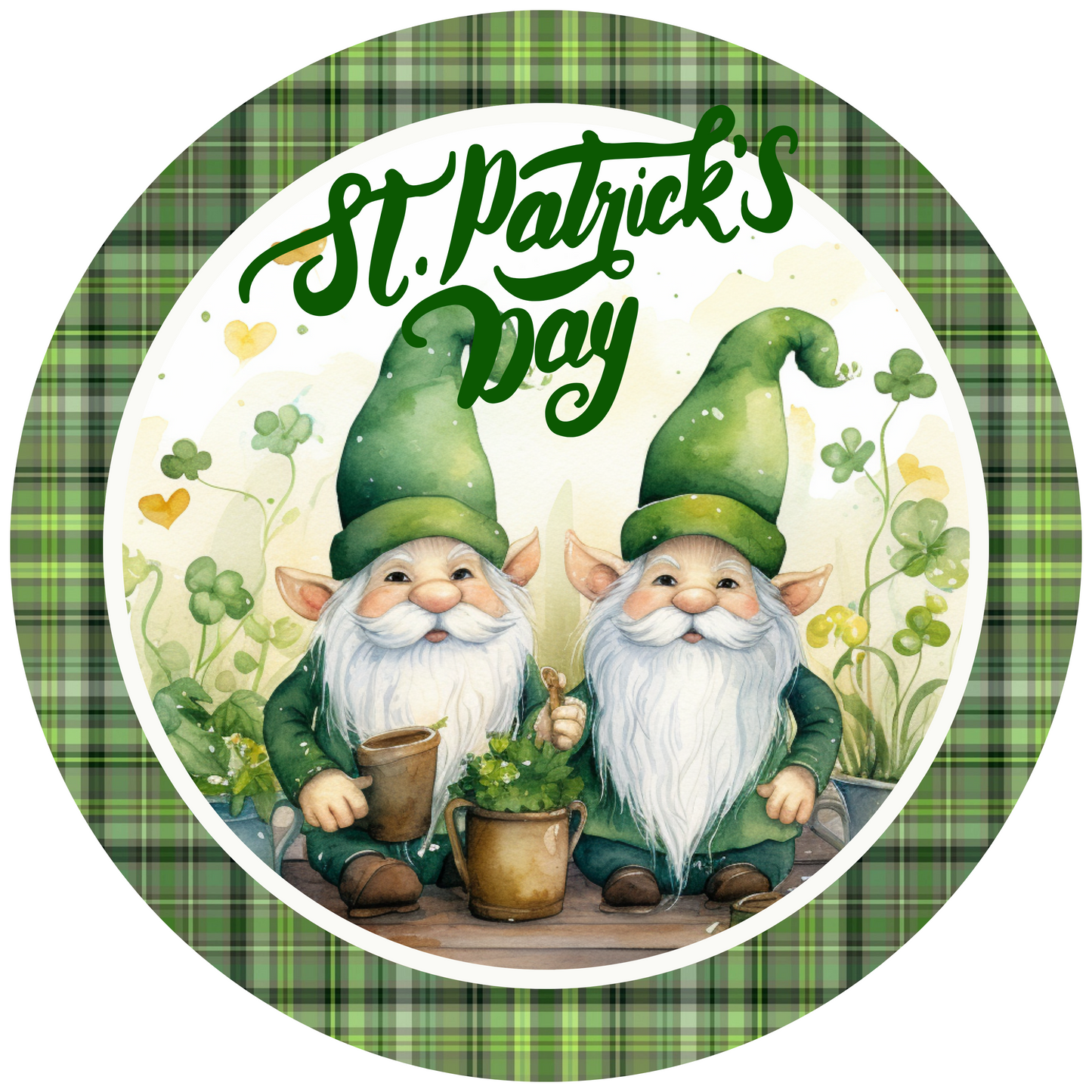 Saint Patrick's Day Gnome Metal / Vinyl Sign - Made in USA