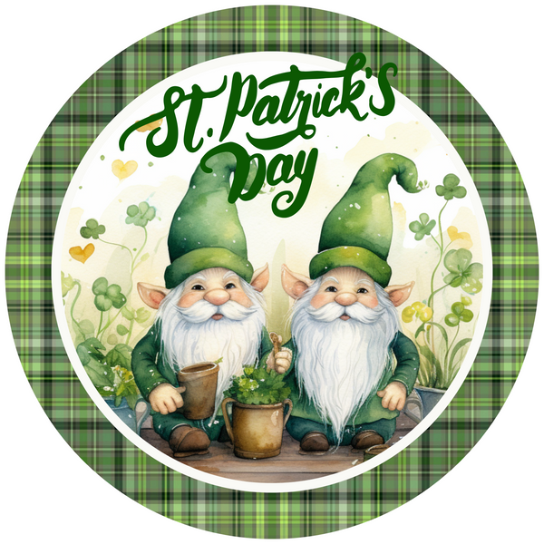 Saint Patrick's Day Metal Sign: Gnome - Made In USA