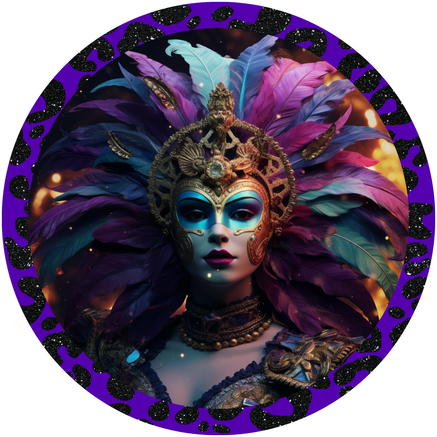 Mardi Gras Carnival Queen S Metal / Vinyl Sign - Made in USA