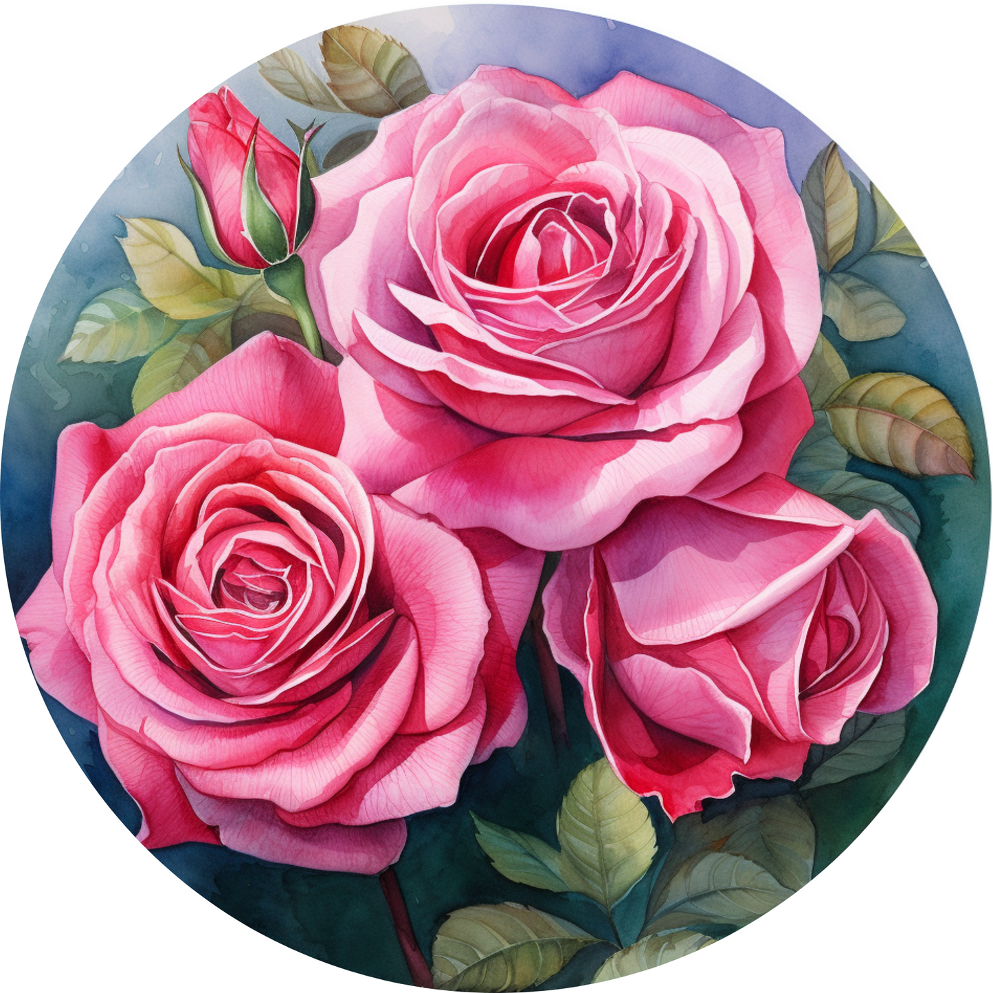 Rose Flower Metal / Vinyl Sign - Made in USA