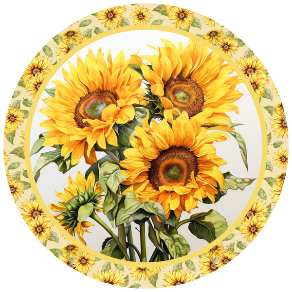 Sunflower Metal Sign: Made In USA