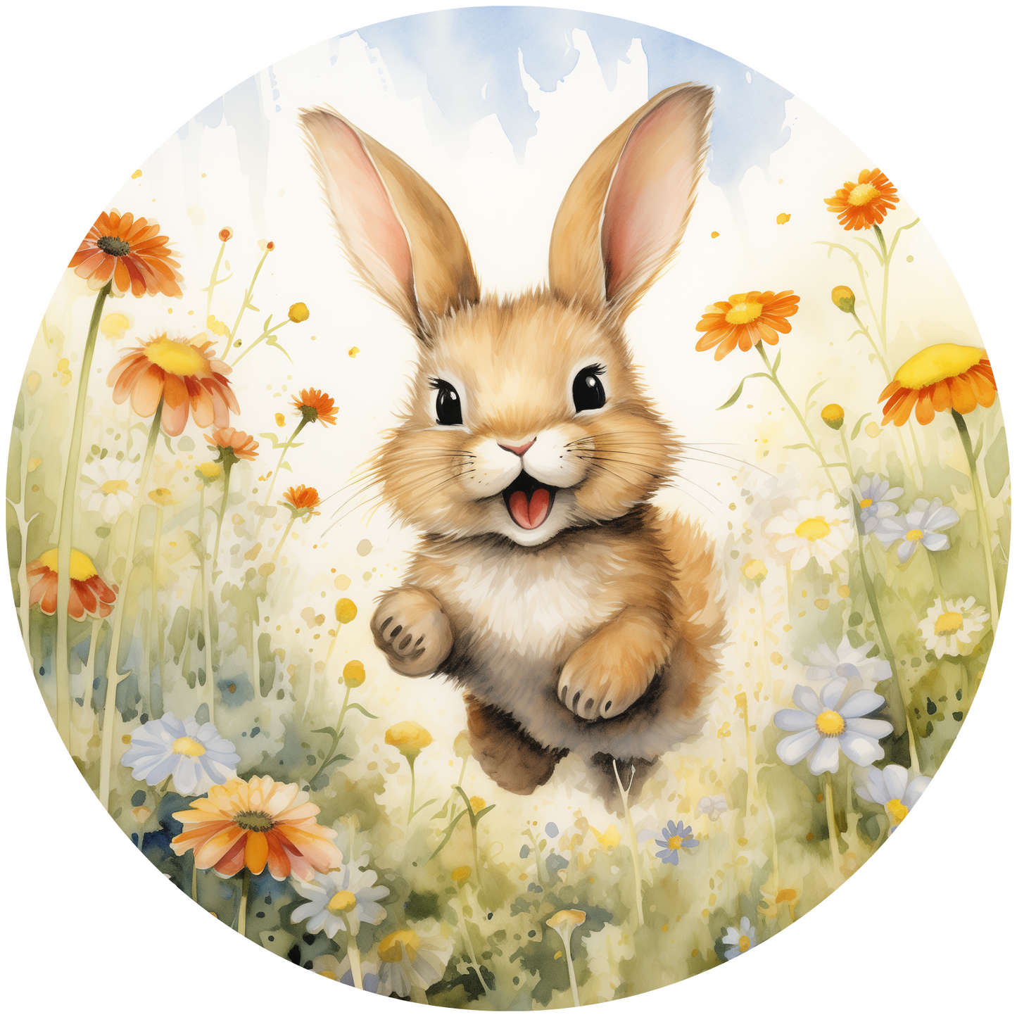 Easter Day Cute Bunny Metal / Vinyl Sign - Made in USA