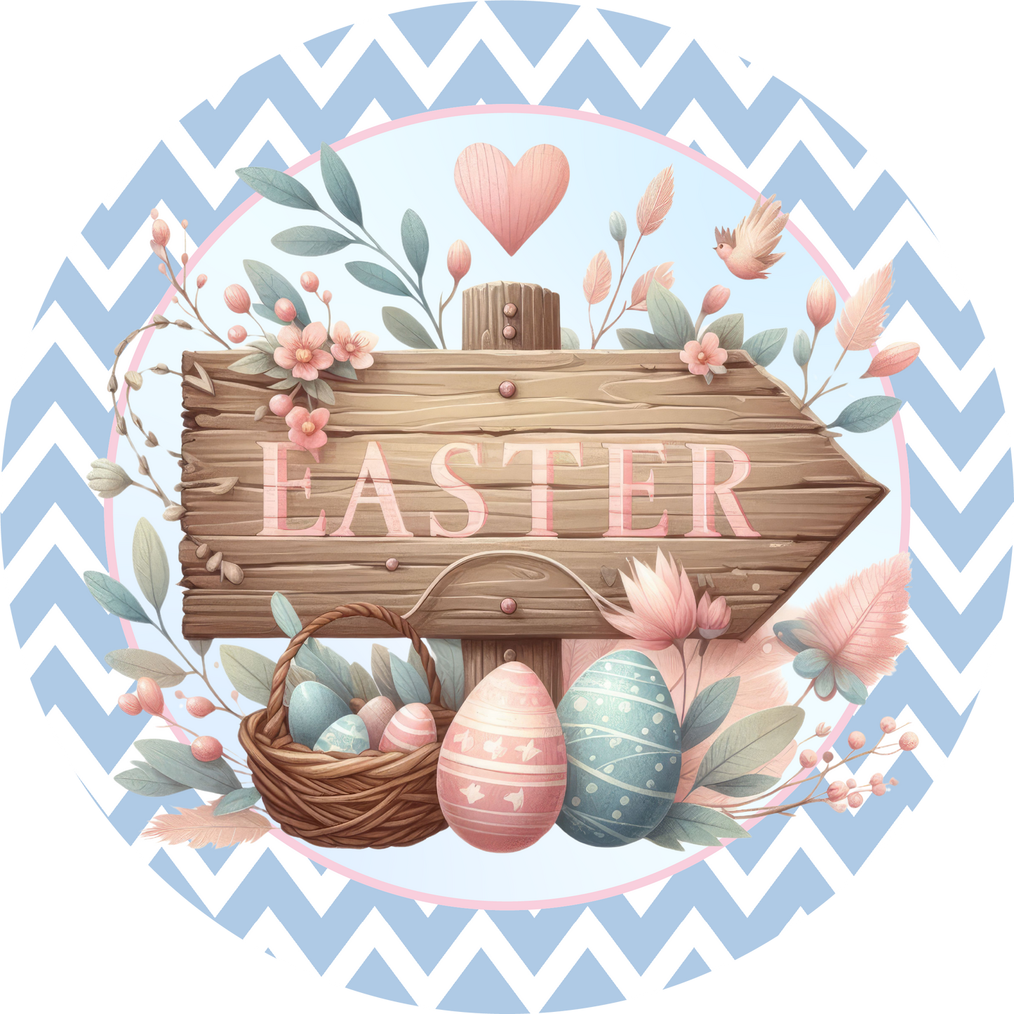Easter Eggs Metal / Vinyl Sign - Made in USA