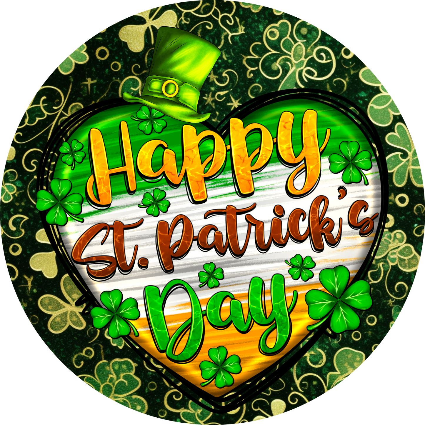 Happy Saint Patrick's Day Metal / Vinyl Sign - Made in USA