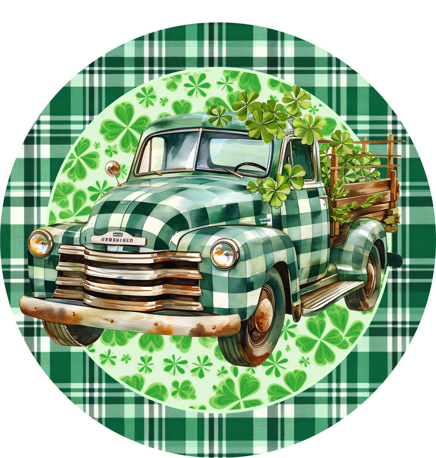 Saint Patrick's Day Truck Metal / Vinyl Sign - Made in USA