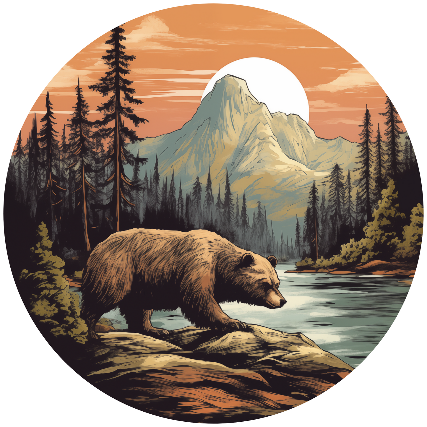 Wild Bear Metal / Vinyl Sign - Made in USA