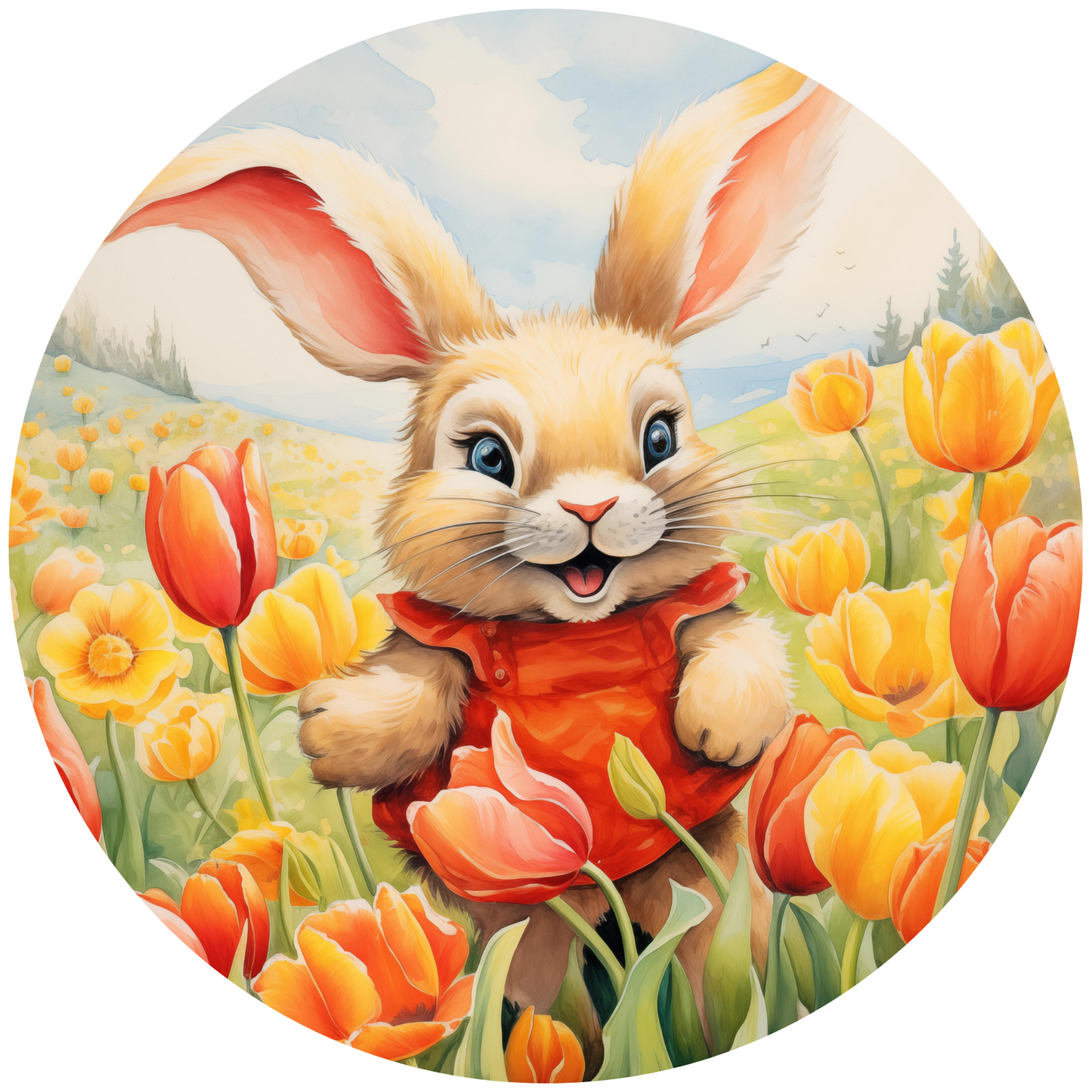 Baby Bunny Rabbit Metal / Vinyl Sign - Made in USA