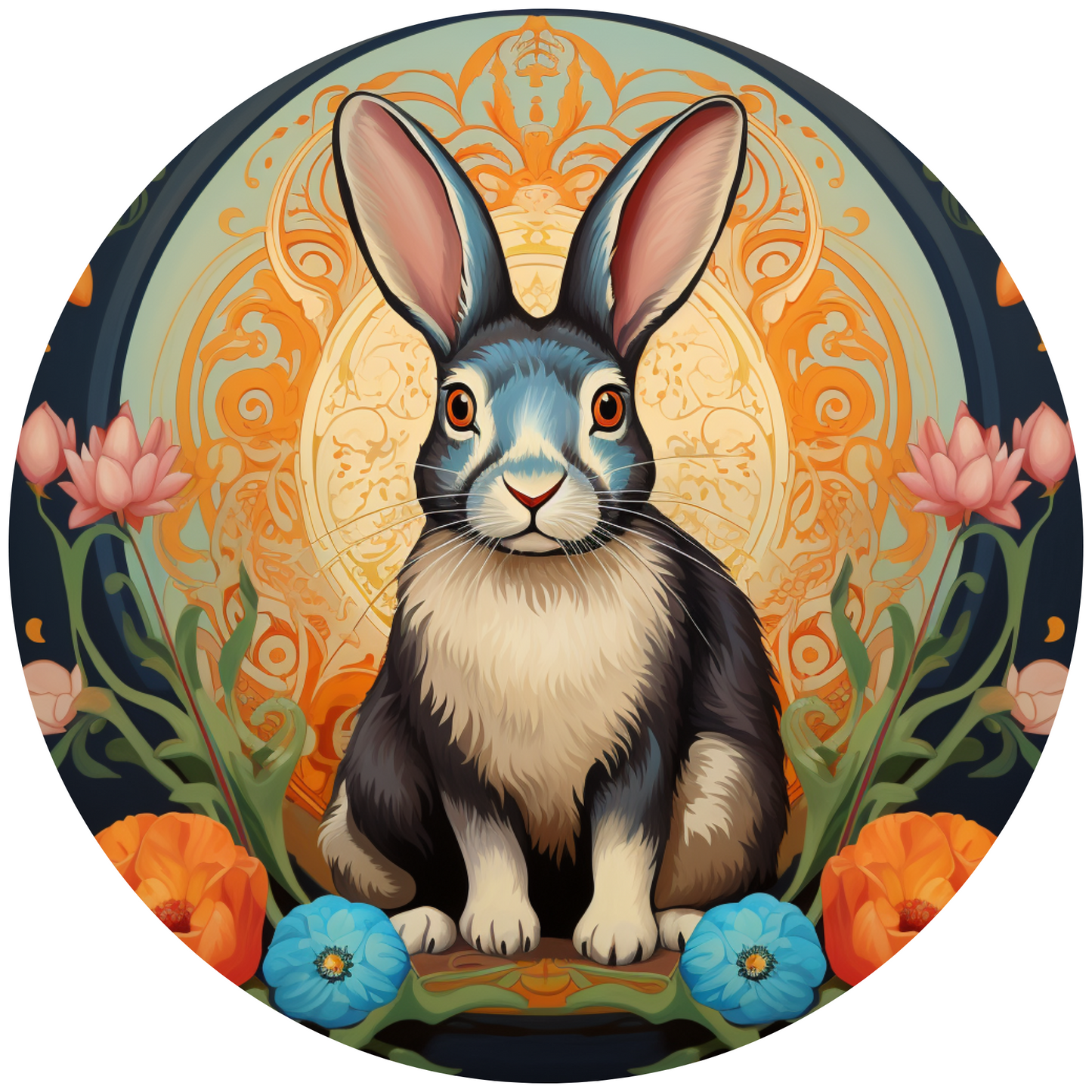 Bunny Rabbit Metal / Vinyl Sign - Made in USA