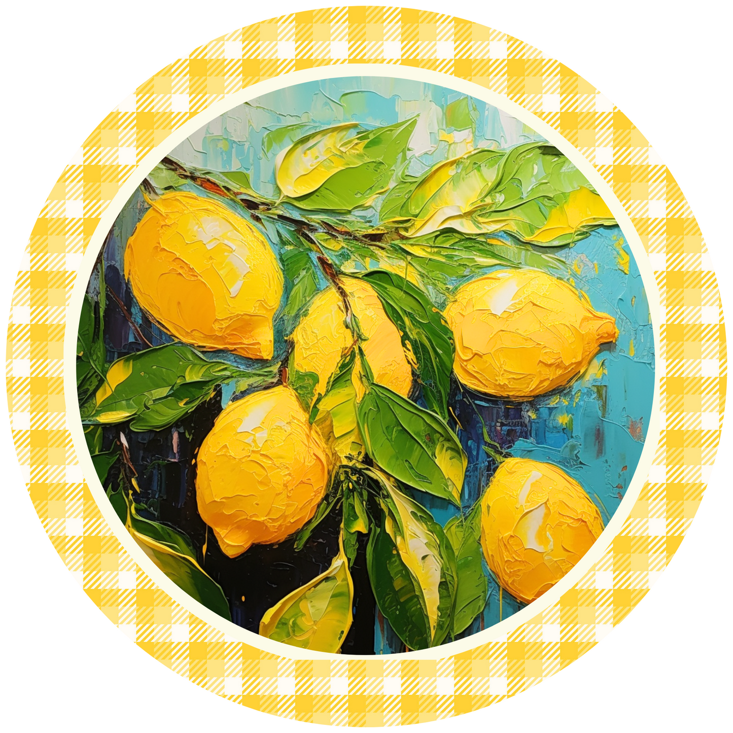 Lemon Metal / Vinyl Sign - Made in USA