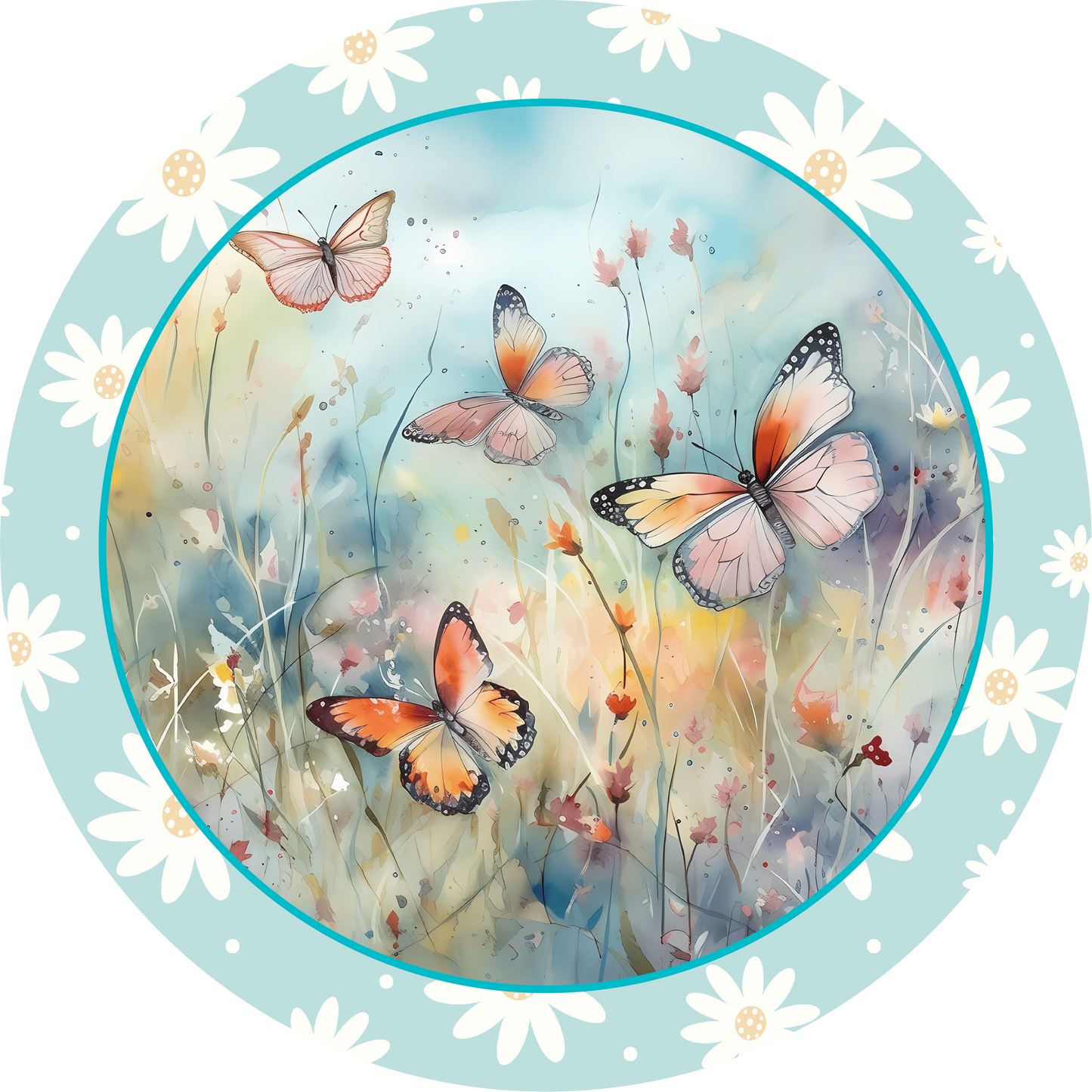 Butterfly Metal / Vinyl Sign - Made in USA