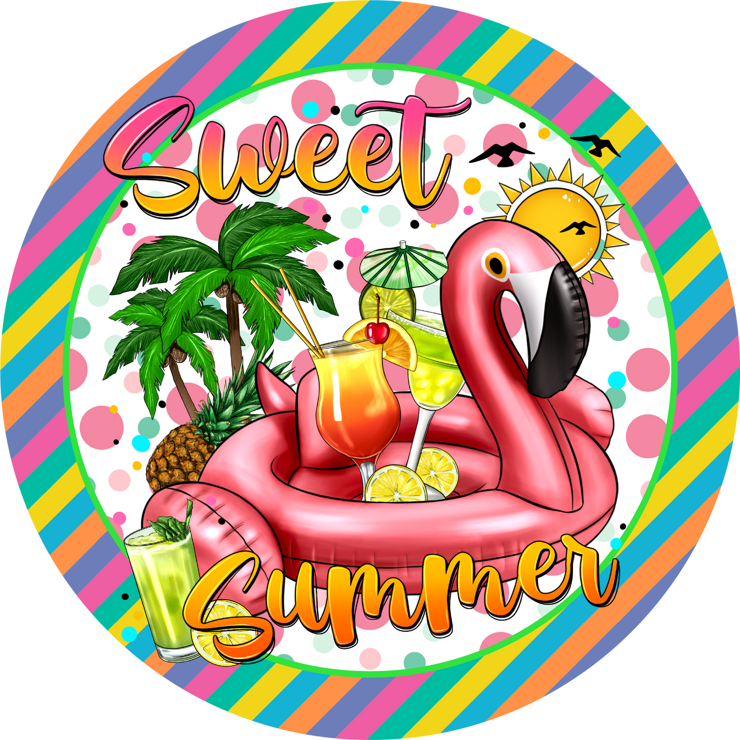 Sweet Summer Metal / Vinyl Sign - Made in USA