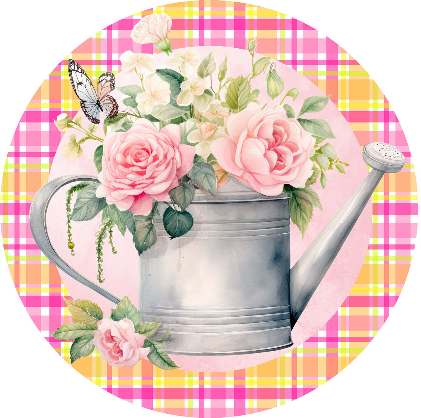 Rose Flower Water Pouring Metal / Vinyl Sign - Made in USA