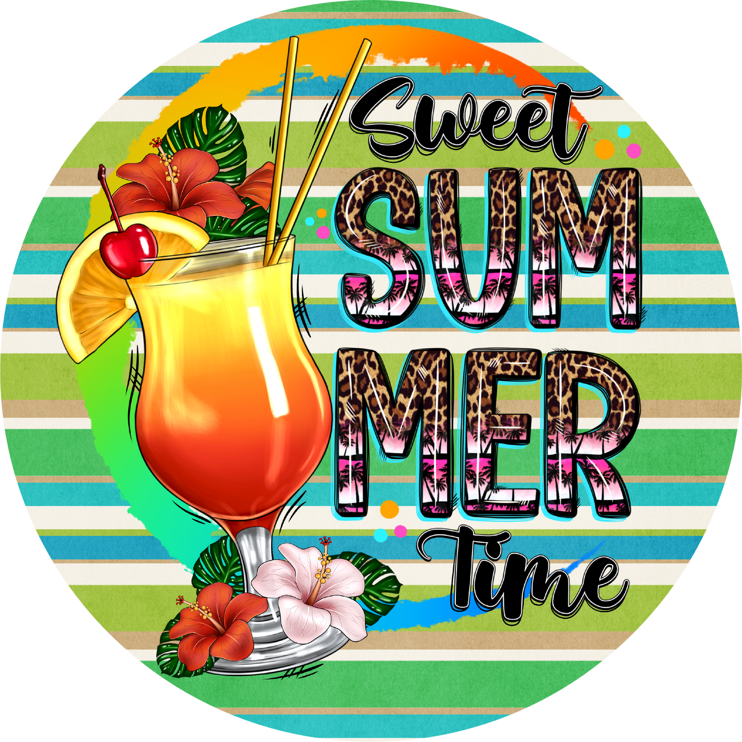 Sweet Summer Time Metal / Vinyl Sign - Made in USA
