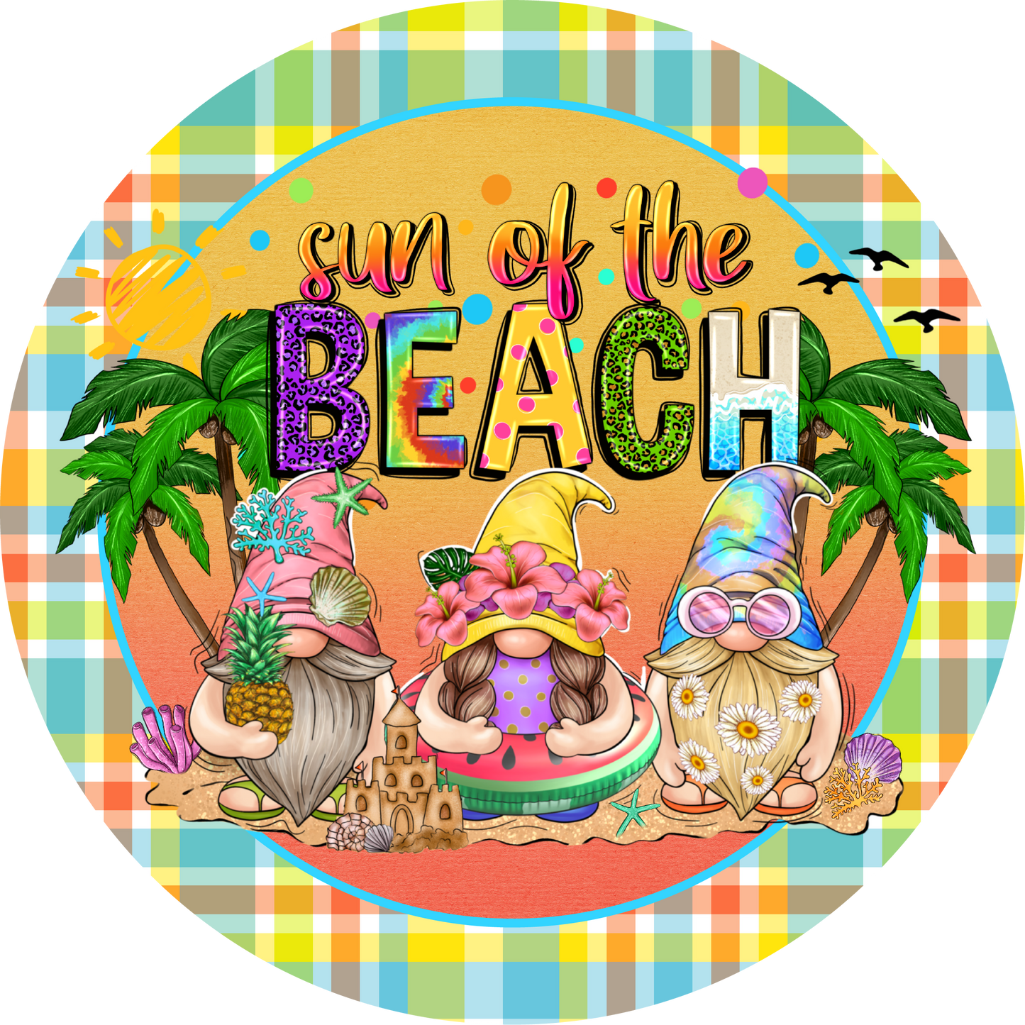 Gnome Summer Metal / Vinyl Sign - Made in USA