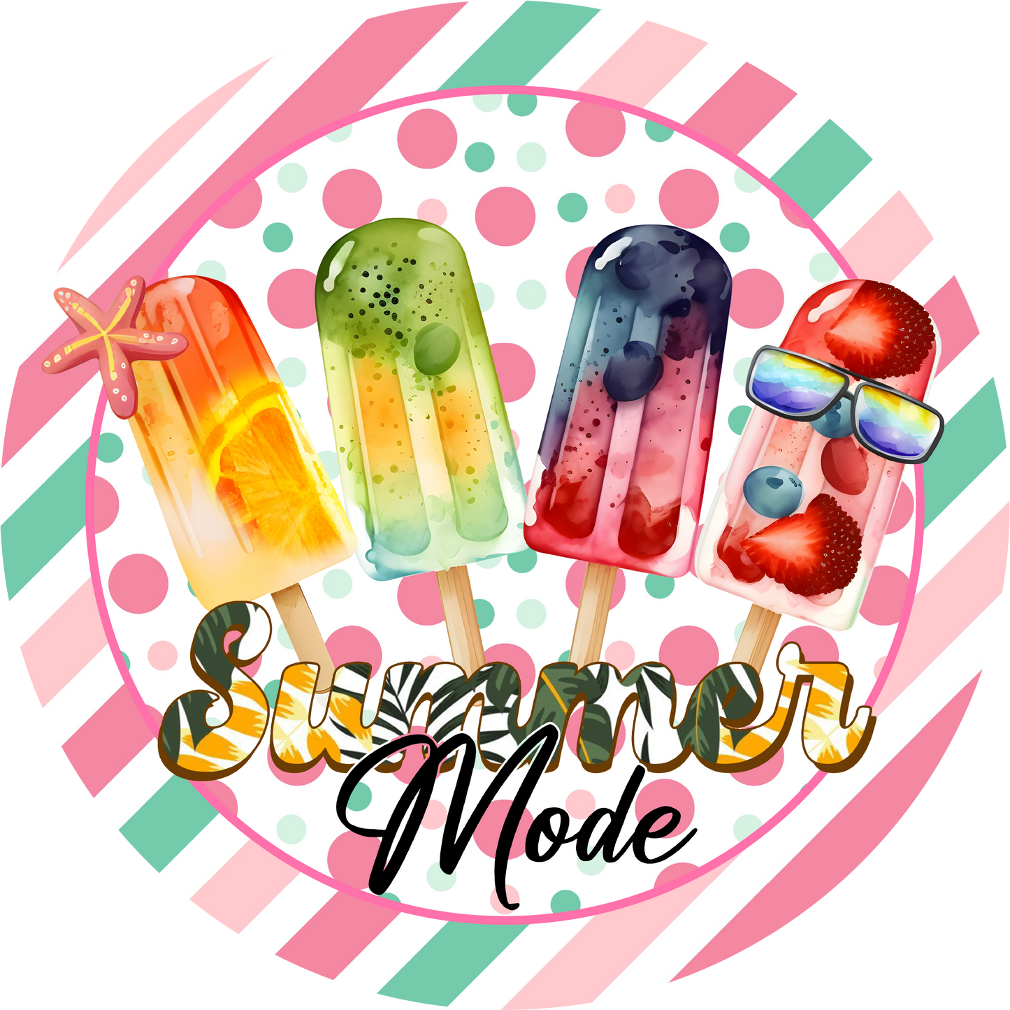 Ice Summer Mode Metal / Vinyl Sign - Made in USA