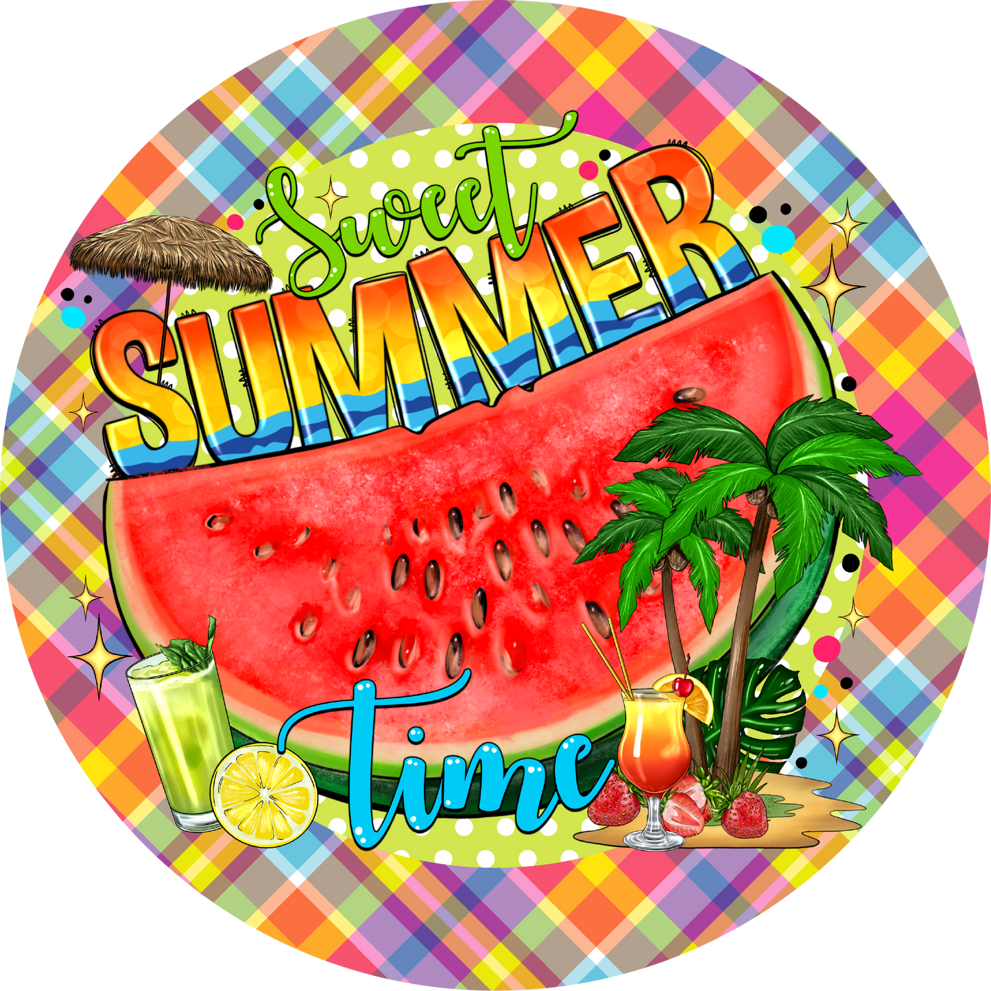 Sweet Summer Time Metal / Vinyl Sign - Made in USA