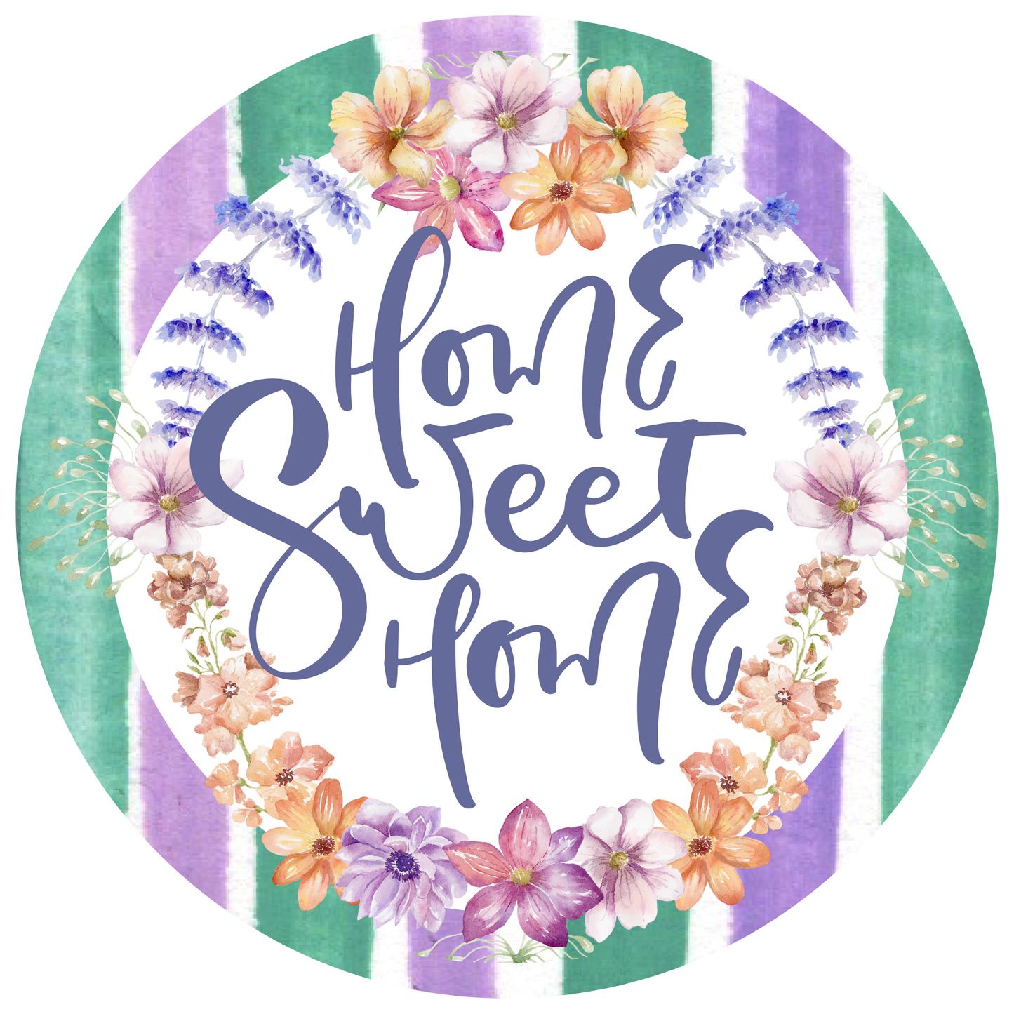 Home Sweet Home Metal / Vinyl Sign - Made in USA