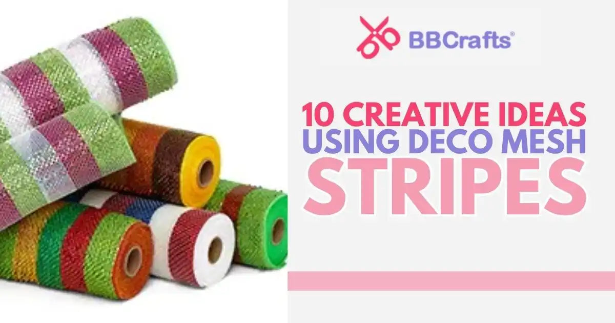 10 Creative Ideas Using Deco Mesh Stripes – BBCrafts.com