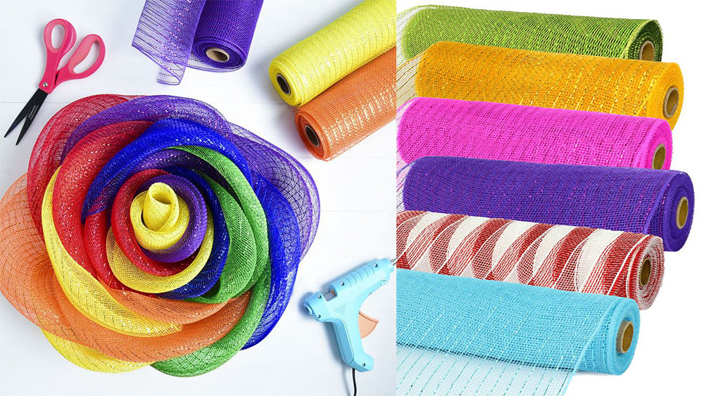 String Mesh Decor Elevate Your Décor with Deco Mesh: Solid, Stripes, Checked, and Burlap ...