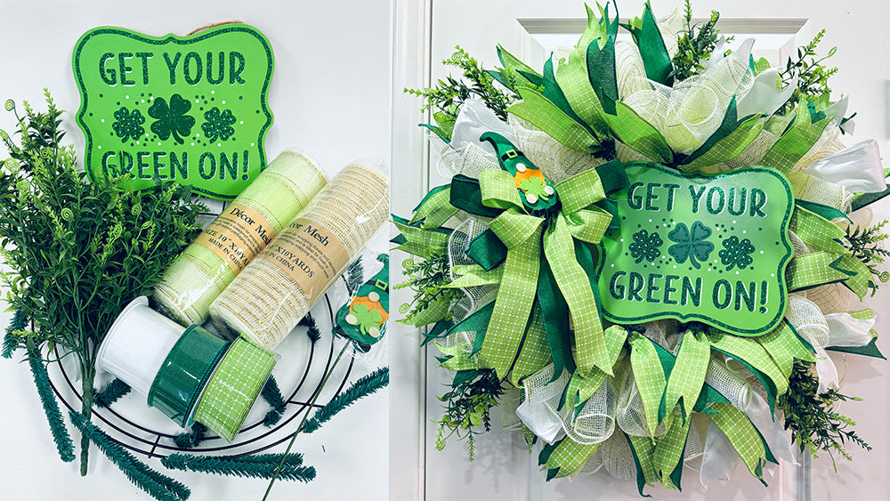 Crafting Irish Cheer: St. Patrick's Day Wreath Kit