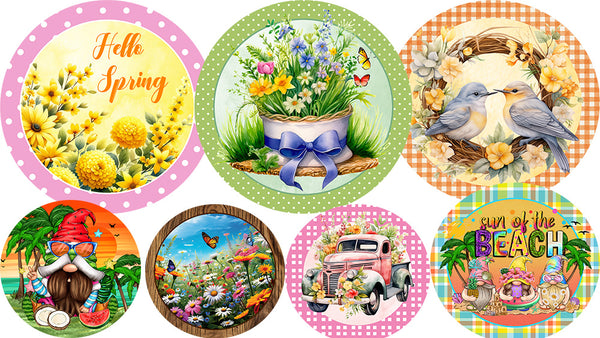 Embrace the Season with Spring Wreath Accent Signs