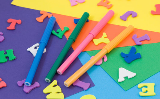 4 Steps to Make a Happy School Days Craft with Ribbon and School Supplies BBCrafts.com