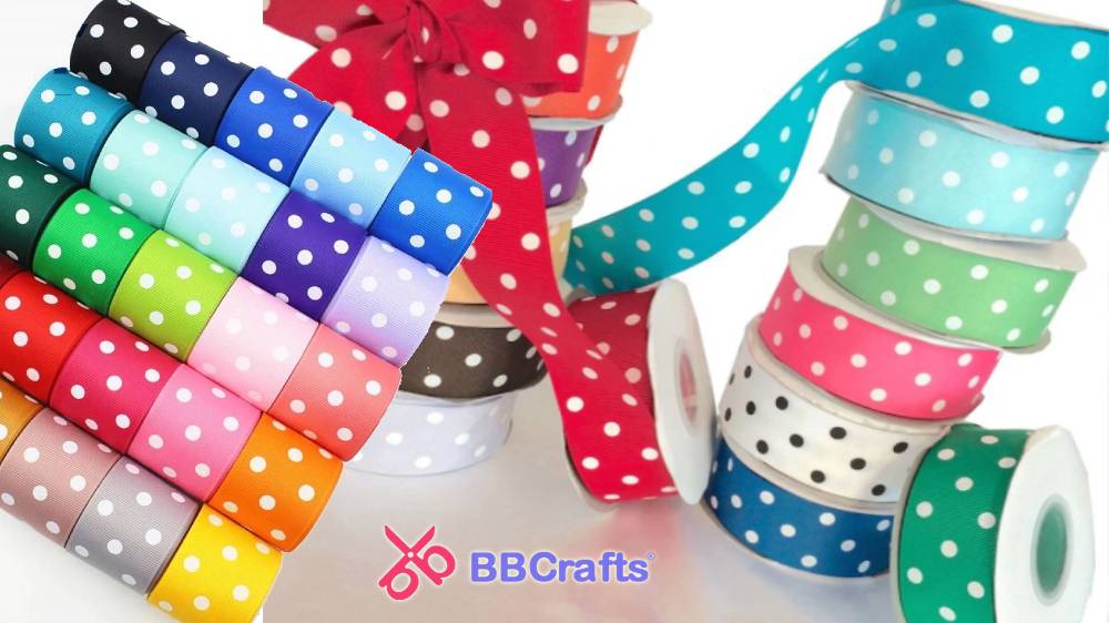 Crafting Delight: 5 Creative Uses of Polka Dot Ribbon in Your Home Art and Craft BBCrafts.com