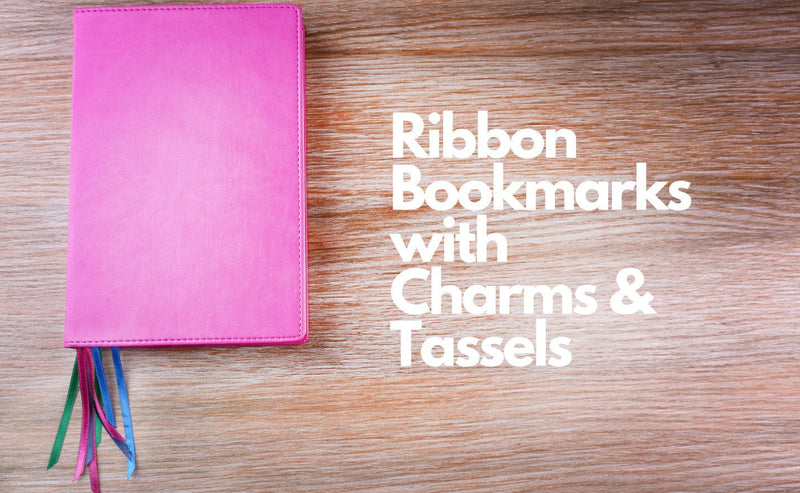 How to Make Beautiful Ribbon Bookmarks with Charms and Tassels? BBCrafts.com