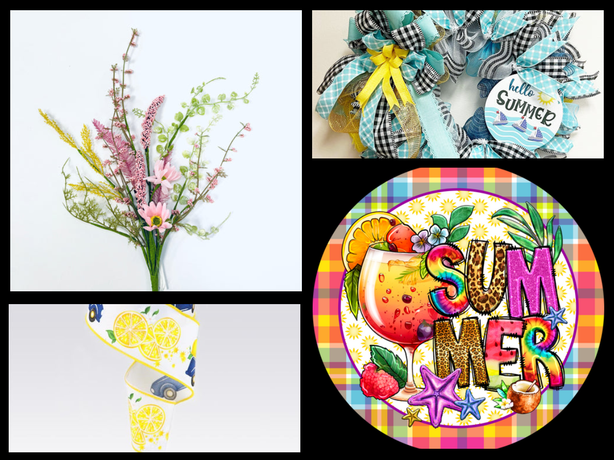 Summer Ribbons: Craft & Wreath Decoration Ideas