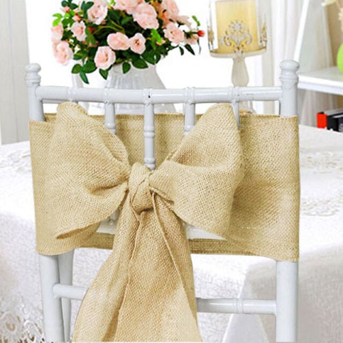 Burlap Chair Sashes BBCrafts.com