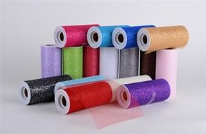 Glitter Net Tulle Fabric 10 Yards BBCrafts.com