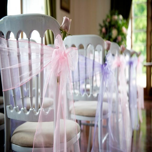 Glitter Organza Chair Sashes BBCrafts.com