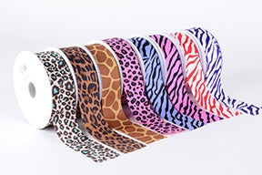 Grosgrain Leopard Print Ribbon BBCrafts.com